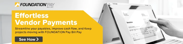 Foundation Pay: Effortless Vendor Payments